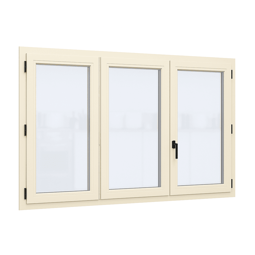 Fenêtre PVC - Classique - 3 Vantaux